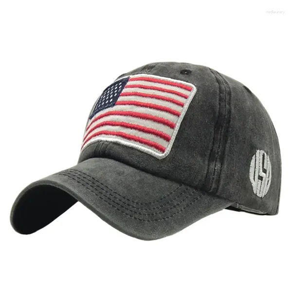 Ballkappen Männer Frauen Baseball Cap USA Amerikanische Flagge Stickerei Snapback Tactical Army Hip Hop Outdoor Sports gewaschener Vater Hut Gorras H113