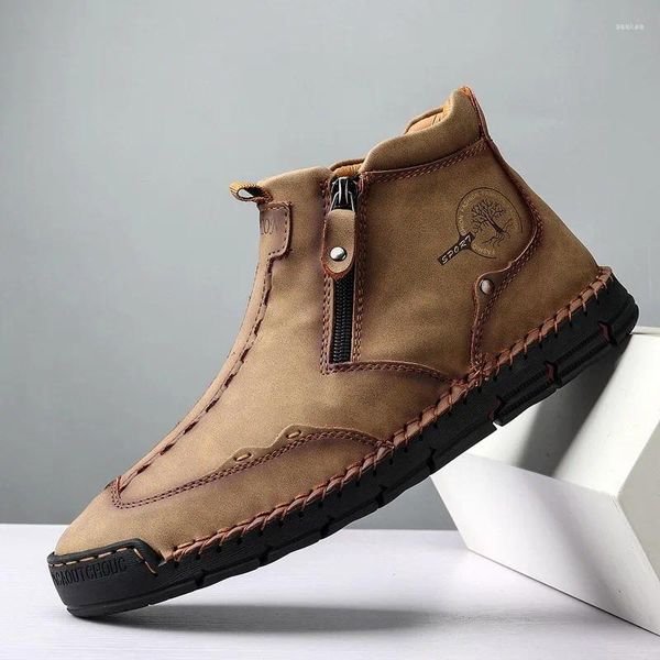 Scarpe casual marca uomini vera pelle comoda camminata da strada da designer di modelli non slittanti di lusso morbido