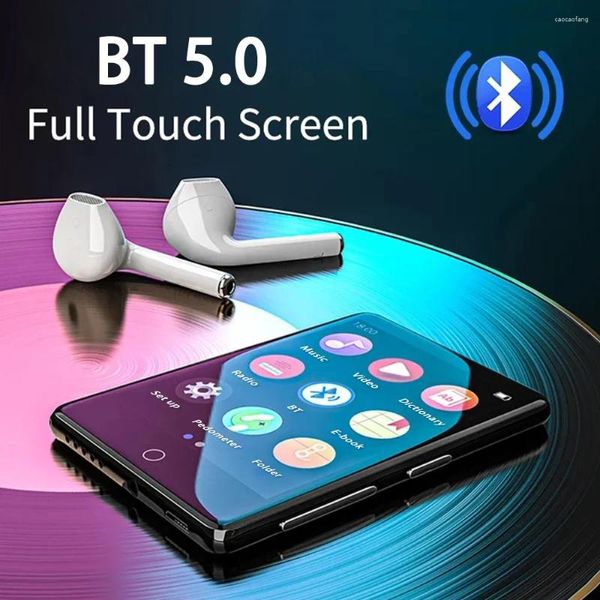 Tragbarer Bluetooth 5.0 MP3 Player Eingebauter Lautsprecher 2,8 Zoll Vollbildmauer MP4 Video-Wiedergabe mit FM-Radioaufnahme für Walkman