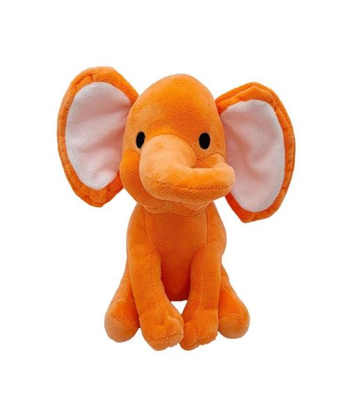 Carino elefante bambola peluche giocattolo animale immagine soft touch pp riempimento di cotone tre colori grigio rosa arancione opzionale adatto per Childre4795916