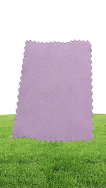 200pcs lote 8080mm Velvet Fliver Limpador de limpeza de limpador azul vermelho roxo cor de polimento de pano de pano Acessórios para joias Ferramenta de limpeza Who7580161