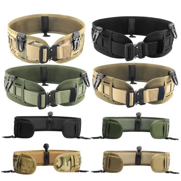 Accessoires Military Tactical Belt 1000d Nylon Praktisch Airsoft Molle Belt Armee Training Weiche gepolsterte Kampfjagd Hist