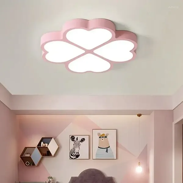 Tavan Işıkları Çocuk Yatak Odası Karikatür Lambaları Erkek ve Kız Göz Koruma Aydınlatma Kişiselleştirilmiş Lamba