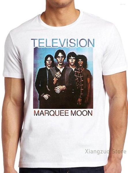 Camisetas femininas camisa de televisão B1687 Marquee Moon Retro Cool Top Top Cotton Casual Men Tops