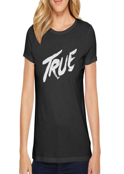 Fashion Womens Avicii True Black Round Neck T Shirt Design Machen Sie ein Hemden Musiker DJ Stories Logo Die Tage Nächte Ep Tim Bergling 2425863