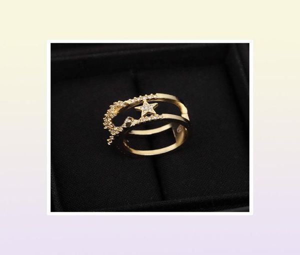 2022 Banda de encantamento de excelente qualidade Ring Hollow Design com diamante brilhante em ouro 18k Bated for Women Wedding Jewelry Gift Have B4296588