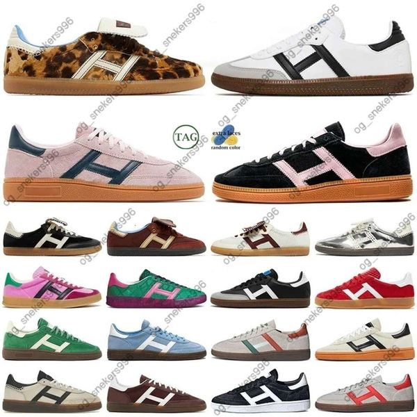 2024 Scarpe casual designer sambass per uomini donne originali scarpe da ginnastica rosa velluto bianco gum bianca maschile da donna esterni sportivi all'aperto