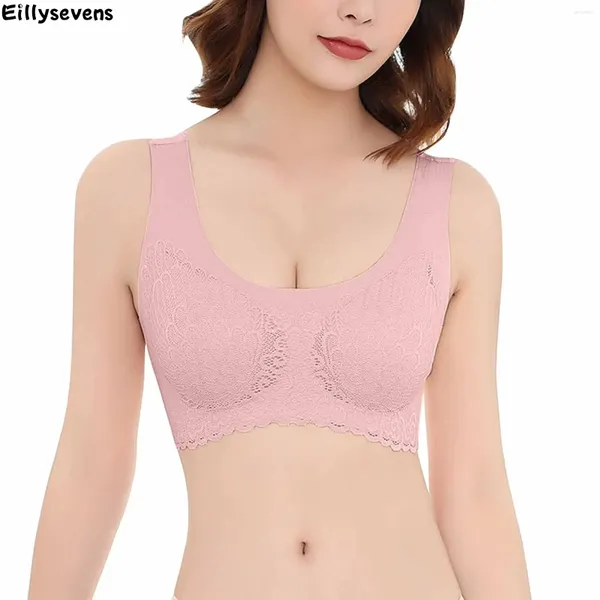 Reggiseno di comfort femminile reggiseni senza sport da fare sport di lingerie in pizzo senza calo morbido top classico bustier tops classico Lenceria