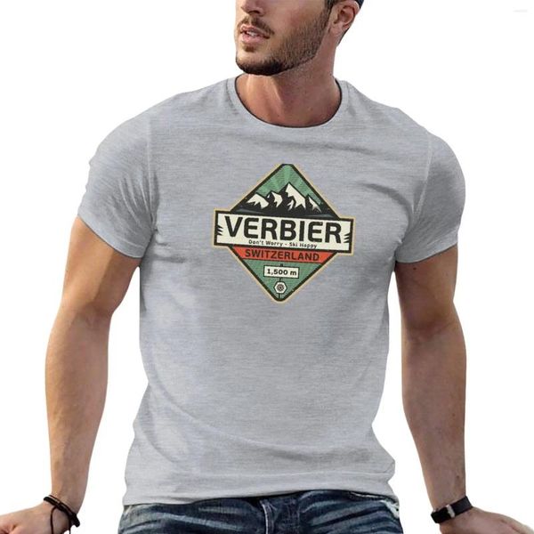 Polos da uomo Verbier Svizzera maglietta Svizzera Astetica Abbigliamento estivo Top pesi massimi per gli uomini