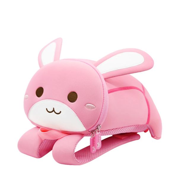 Bags 3d desenho animado rosa Rabbit Kids School School School para meninas garotas Backpacks Escola Mochilas Criança Criança Mochila Mochila Mochila Escolar