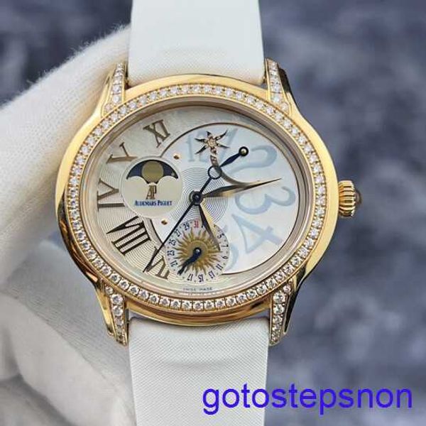 Orologio da polso AP funzionale Millennium Serie 77315or Diamond originale 18K Materiale in oro rosa Gold