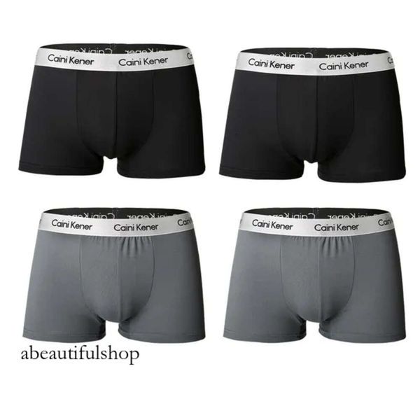 Calvins Boxer Underpants 4pcs Men Boxer Man di alta qualità Man Short Shorts Flexible Flexible Shorts adorabili mutandine solide 273