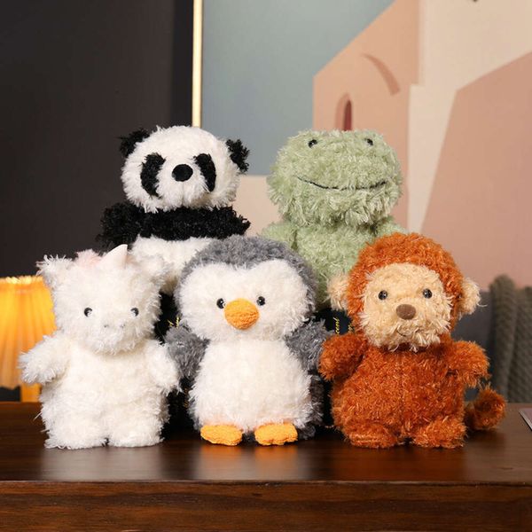 Simulazione personalizzata animali ripieni di peluche leone panda dinosauro maiale cervo di coniglio pinguino giocattolo morbido giocattoli per bambini cuscini