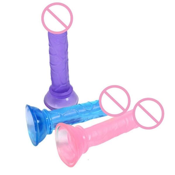 Ручная мастурбация приклеивает реалистичный дилдо мини -силиконовое пенис с присосной чашкой для женщин Мастурбация мужчина -дик магазин сексуальные игрушки