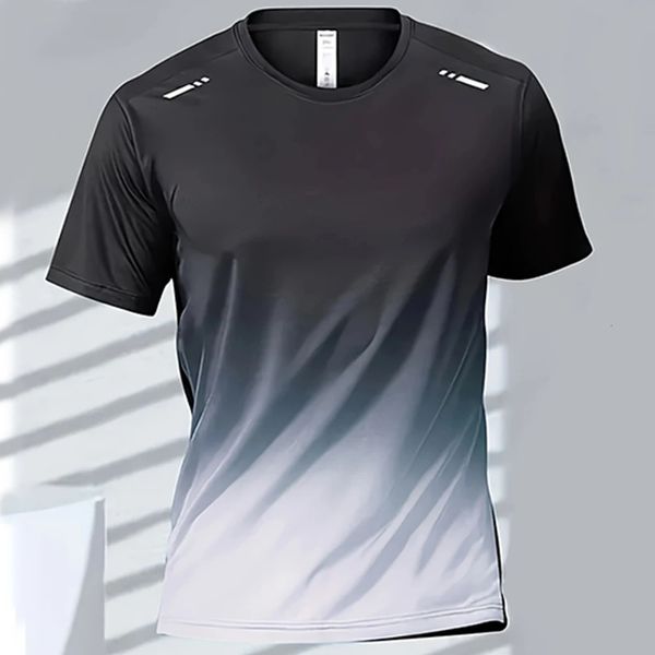Herren-T-Shirts Badminton Tops Schnell trocknende Herren Boxing Training Sportswear Outdoor Casual Running T-Shirts Übergroße Herrenkleidung 240415