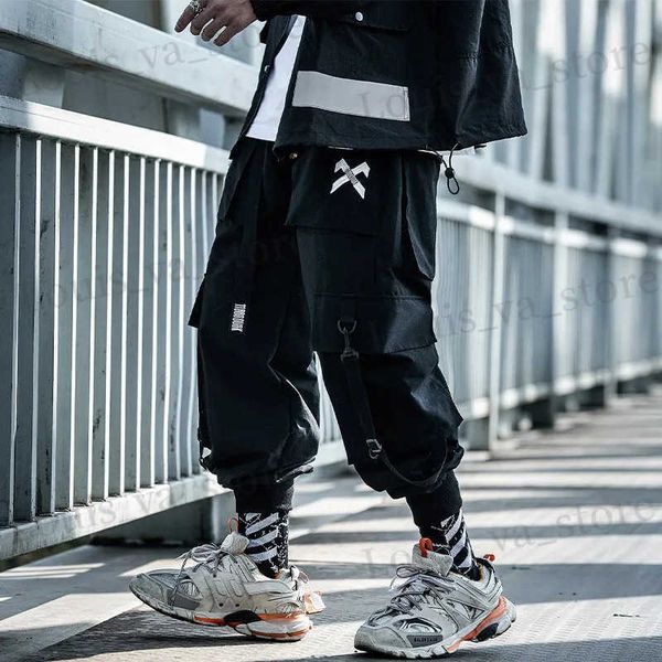 Pantaloni maschili maschili da uomo jogger pantalone hip hop strtwear pantaloni pantaloni tattici pantaloni da uomo di alta qualità pantaloni techwear pantaloni da carico uomo vestiti t240419