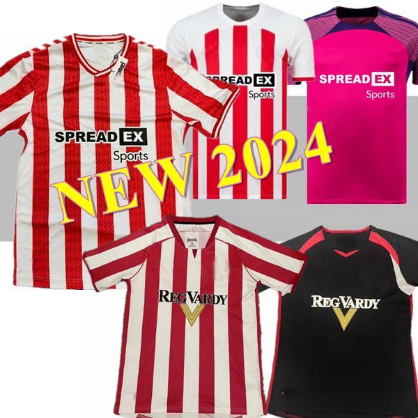 24 25 Sunderland Home Away Terceiro 2024 2025 2005 2006 Jerseys de futebol retrô Stewart Simms Roberts Amad Clarke Dajaku embleton Evans Nien Futebol camisa de futebol Pritchard