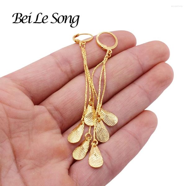 Orecchini a pennaglie di lusso Flowers Fashion Fashion Gold Ored Orens Gioielli Gioielli Drop Ourcings For Girls Women