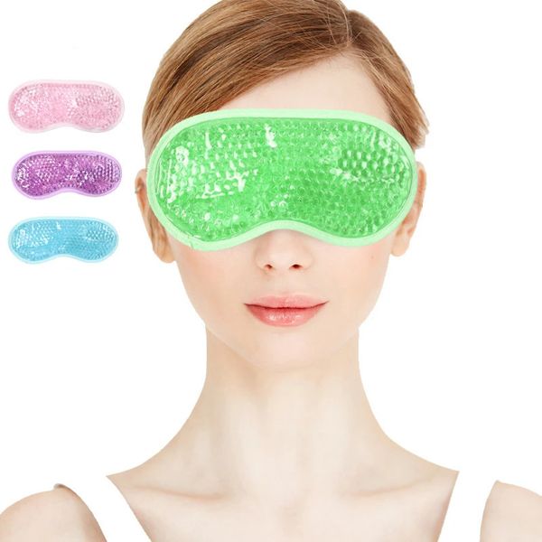 Gel Augenmaske Eiskompress doppelte Verwendung Wärme kaltes Masken entspannen Erleichterung Müdigkeit Anti -Schlaflosigkeit Schlafgesundheitsgel Schlafmaske 240419