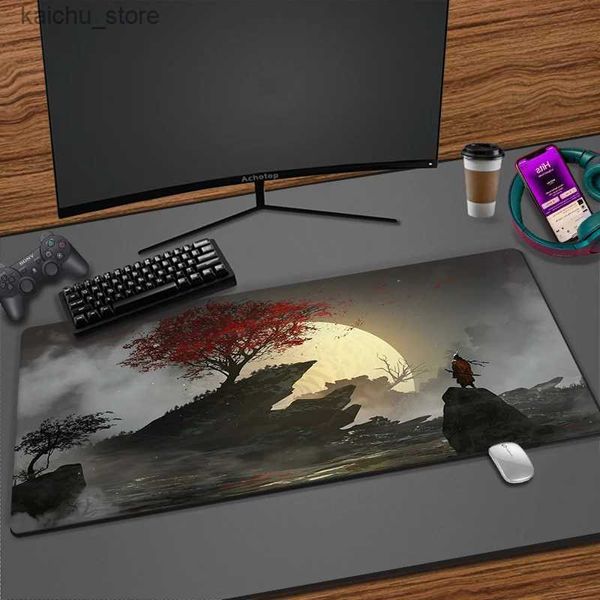 Mauspads Handgelenk ruhen Seriko Shadows Sterben zweimal Gaming Maus -Pad PC Mousepad mit Lock Edge Game Pad Maus große Gummi -Deskmats -Tastatur Computermatte Y240419