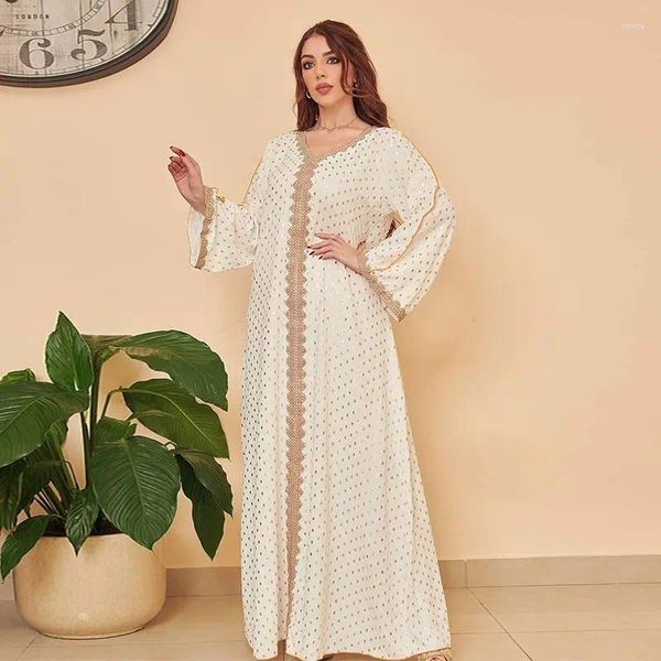 Abbigliamento etnico in pizzo musulmano abito abaya per donne luce di lusso comodo abito marocchino caftan dubai tacchino oman arabo ramadan