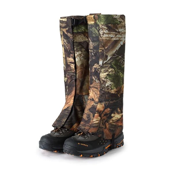 Stivali escursionistici camuffare neve foglie morti foglie di camuffato coperchio per le gambe a prova di insetto a prova di grasso (esclusi le scarpe)