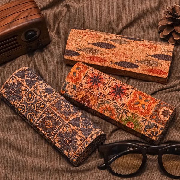 Spectacle Case Retro Exotic Pattern Creative Spectacle Case Tribal Totem Art Personality Солнцезащитные очки для хранения солнцезащитные очки 240419