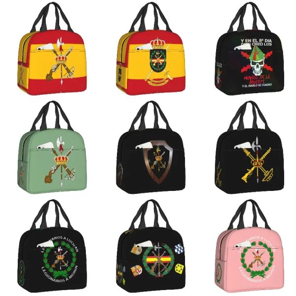 Bolsas Legion espanhol Legion Box Mulheres resciacionas Espanha Exército Militar mais frio Alimento Térmico Lunhana Isolada Bola Sacos de Piquenique da Office Trabalho