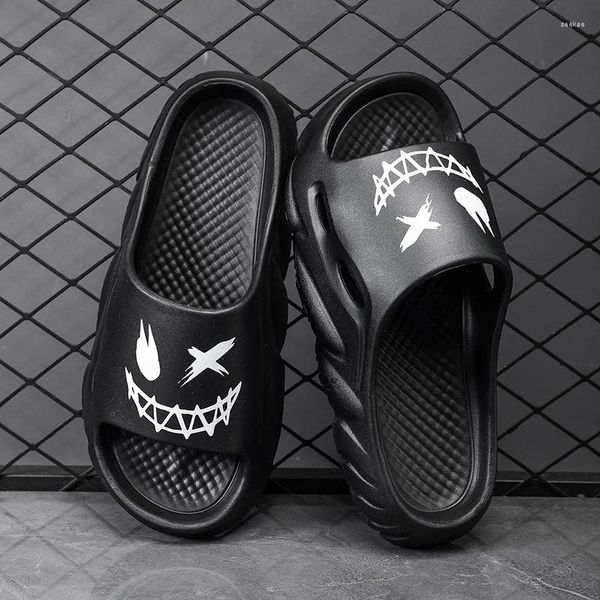 Slippers 2024 Summer Fashion Men Men Muds Толстая нижняя платформа Slides Soft Eva Open Toe Oe Indoor Outdoor Beach Casual Shoes Home