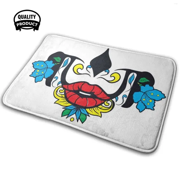 Tappeti adorabili maschere calavera08 Design carino per la ragazza e la donna di tutti i giorni.Cuscino di tappeto a tappeto non slip 3d morbido amante calavera