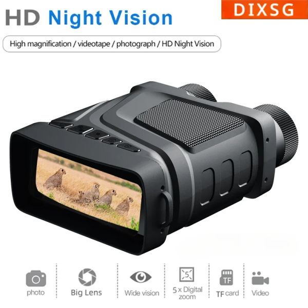 Телескопы 2023 Новейшее бинокль Night Vision Device R12 Инфракрасный 1080p HD 5x Цифровой Zoom Hunting Telescope Outdoor Day Night Dual ИСПОЛЬЗОВАНИЕ