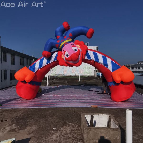 Großhandel Riese aufblasbarer Clown Arch Circus Bühnenbogen mit 3D -Clown für Unterhaltung/Dekoration oder Anzeige im Freien