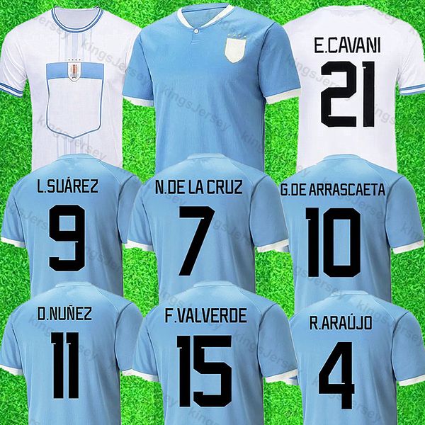 Jersey de futebol do Uruguai 24/25 2024 L.Suarez E.Cavani N.De La Cruz Seleção Nacional Camisa G.DE Arrascaeta F.Valverde R.ArAUJO R.Bentancur Uniforme de futebol