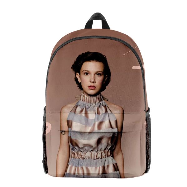 Mochilas Popular Novelty Millie B Brown Pupil Bookbag Backpacks Mochilas 3D Impressão Oxford Oxford Imper impermeável Boys/Girls Fashion Travel Macks