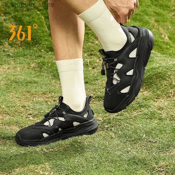 Sandalen 361 Grad Herren perforierte Schuhe Sommer im Freien im Freien Strand und Anti -Slip -Sandalen Pantoffeln Amphibien Grip Sport 672426703 Q240419