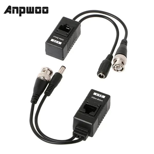 Anpwoo BNC zu RJ45 Passive Video Power + Audio Balun Transceiver für CCTV -Kamera