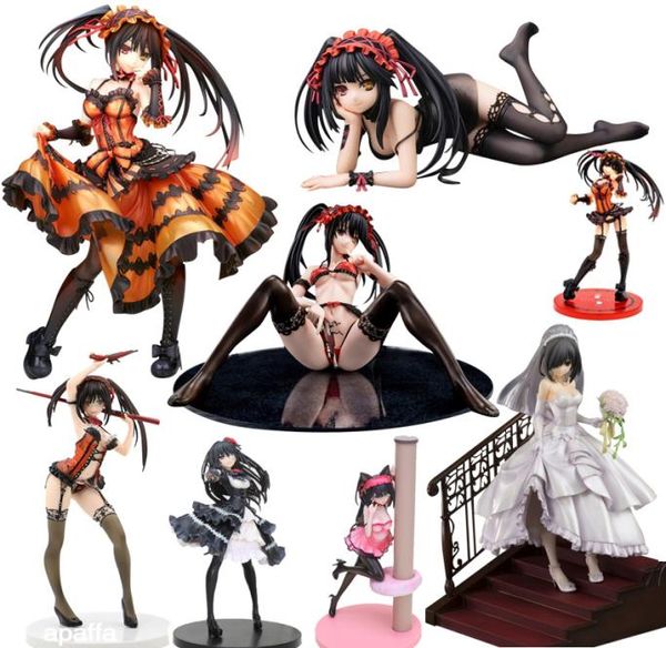 23 cm Anime Sexy Mädchen Figur Spielzeug Datum ein Live -Tokisaki Kurumi Dessous Pistol ver Pvc Actionfigur Spielzeug Sammelmodell 1005122179