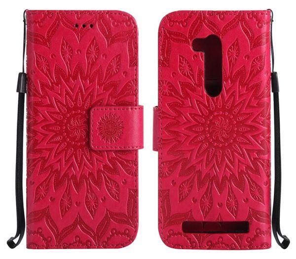 Случай мобильных телефонов для Asus Zenfone ZB452KG ZB551KL ZD552KL GO 4 Selfie Pro Case Flip Cover Luxury Leather Sunflower5148415