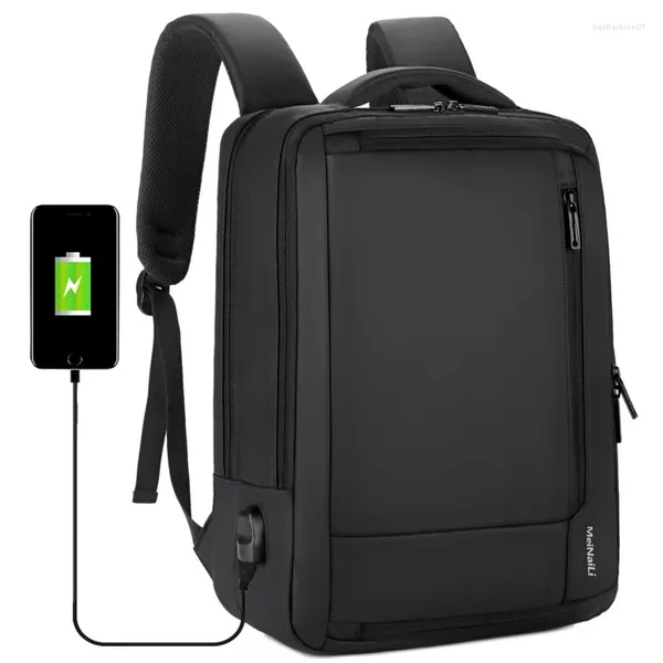 Backpack Multifunction Anti-roubo 14 15,6 polegadas Laptop Backpacks Backpacks USB Charging à prova d'água Saco de viagem de viagem