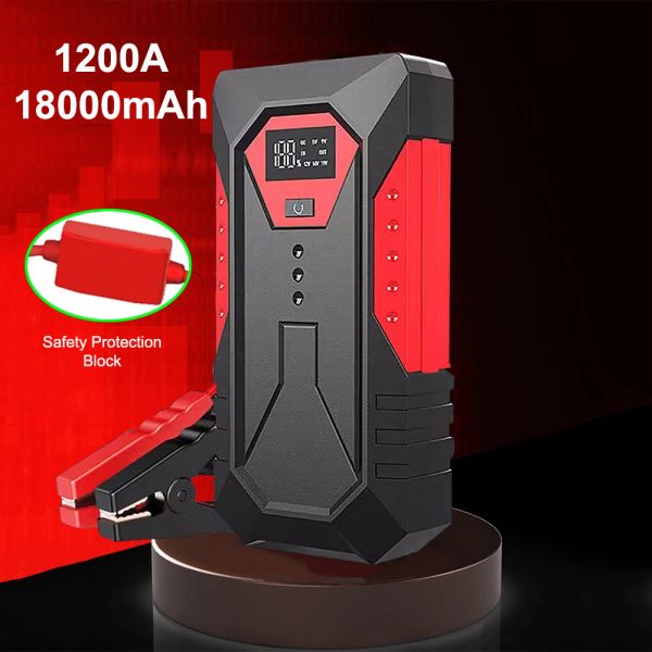 18000mAH Araba Atlama Başlangıç ​​Taşınabilir Güç Bankası Araba Pil Bul Güçlendirici 12V Otomobil Benzin Dizel 6.0L/4.0L için Başlangıç ​​Cihazı