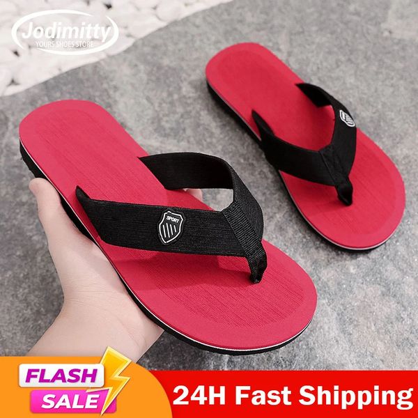 Big Sale Sandals Schuhe Männer Sommer Flip Flops Hochwertige Strand Antislip Zapatos Hombre Casual Man Pantoffeln 240417