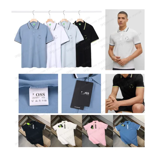 BOS MENS Designer Polo Shirt Summer Modemarke Business Polo Shirt Brief Printed hochwertiger Kleidung S-3xl