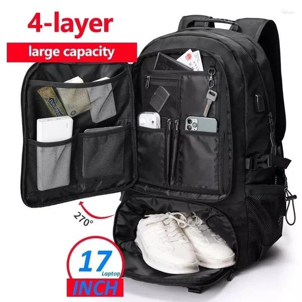 Backpack 80L 60l Men's Outdoor escalada viagens de rucksack esportes Campo para caminhadas Pacote de bolsas escolares para masculino x148c