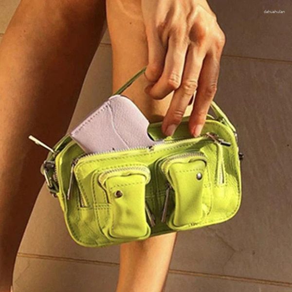 Çanta Tasarım Kadınlar Küçük Leopar Omuz Messenger Çantaları Kadın Retro Neon Çanta ve Çanta CrossBody Cep Telefonu Anahtarı