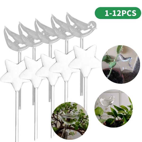 112pcs lâmpada automática de planta lâmpada de pvc em forma de pássaro transparente bulbos de gripleiro de jardim caseiro irrigação de gotejamento 240411