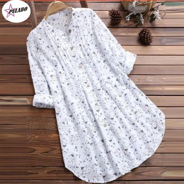 Abiti casual Pulabo 5xl White Long Shirts Women Spring Autumn Summer Cashi