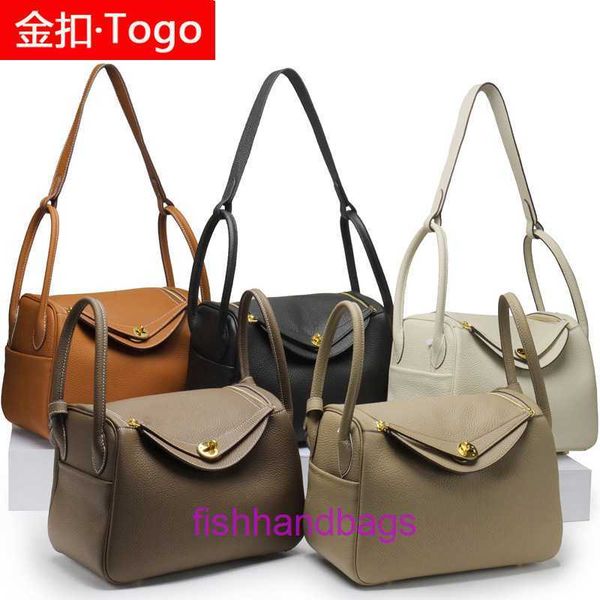 Top Original Owolesale Herrmms Lindiss Tote Bags Online Shop New Head Leather Lychee Patter Sag Doct Doct