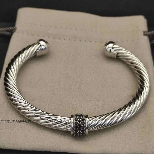 Bracelete de David Yurma Dy Bracelet Designer Cable Jóias de moda para homens Men Gold Silver Pearl Head Cross Banglelet 673