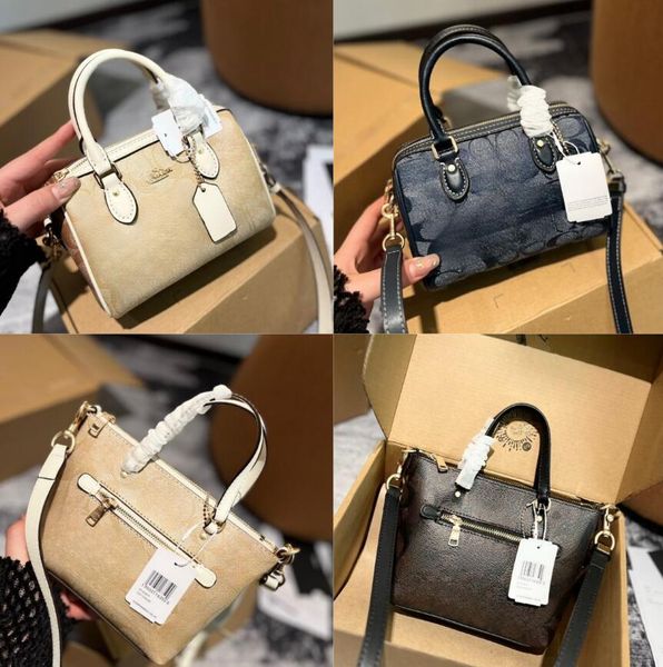 Tasarımcı Boston Yastık Torbaları Omuz Kayışı Çanta Tasarımcı Tuval Yüksek Kaliteli Çanta Kadınlar Crossbody Mini Çanta Zipper Messenger Çantası Çapraz Vücut Çantası