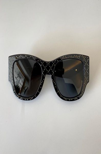 5421 Новые солнцезащитные очки Diamond Ladies Fashion Antivertraviolet Mirror Lens Lens рама Овальная пластина высокое качество с защитной Cove9168961